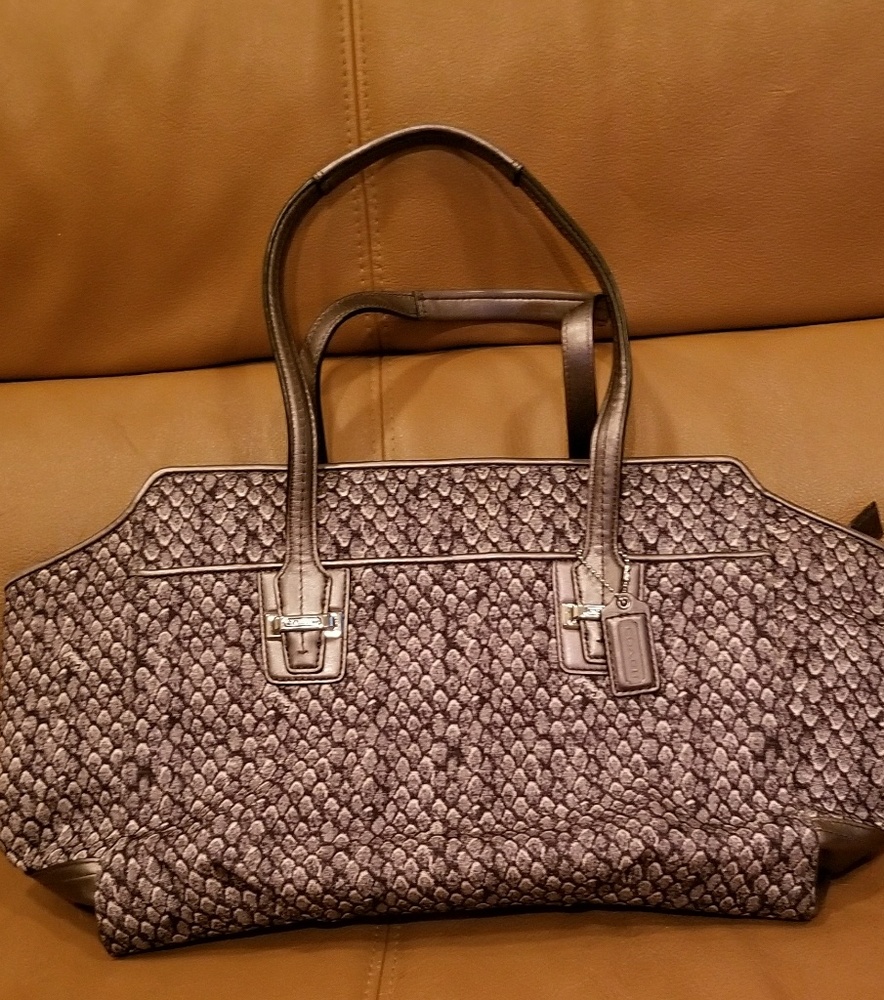 Coach Taylor Snake-print Handbag